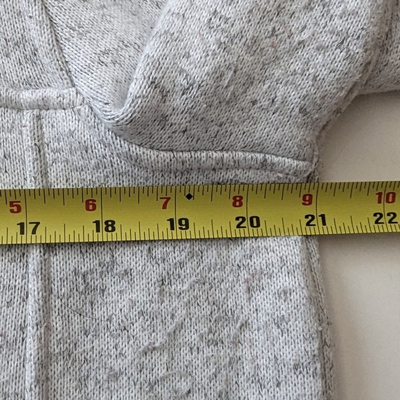 Thread & Supply Quarter Zip Pullover size Large Light Heathered Gray - Picture 7 of 9